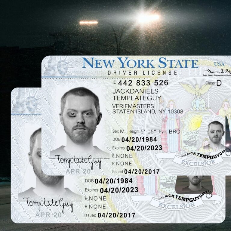 New York - NY Driver's License Photoshop Template